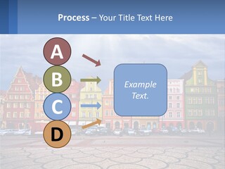 A Group Of Buildings With A Sky Background PowerPoint Template