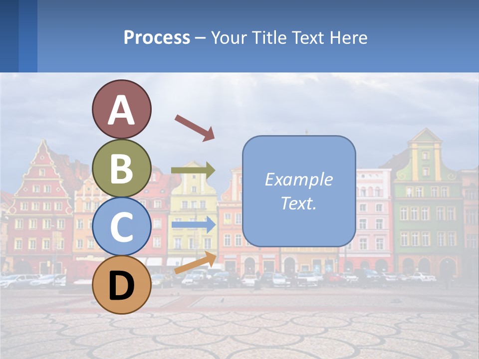 A Group Of Buildings With A Sky Background PowerPoint Template