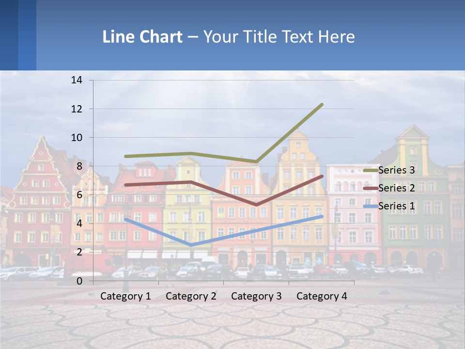 A Group Of Buildings With A Sky Background PowerPoint Template