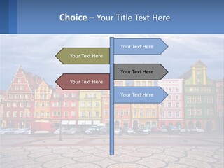 A Group Of Buildings With A Sky Background PowerPoint Template