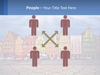 A Group Of Buildings With A Sky Background PowerPoint Template