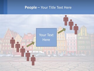 A Group Of Buildings With A Sky Background PowerPoint Template