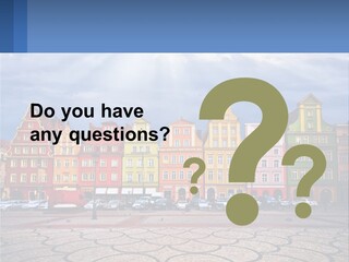 A Group Of Buildings With A Sky Background PowerPoint Template