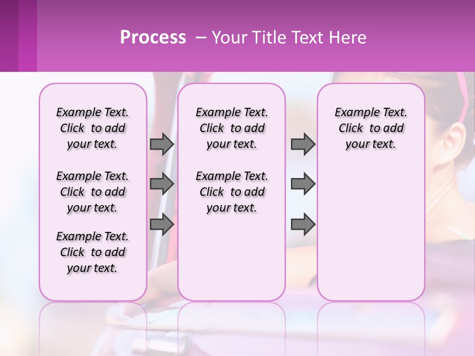 A Woman With Sunglasses Sitting In A Pink Car PowerPoint Template