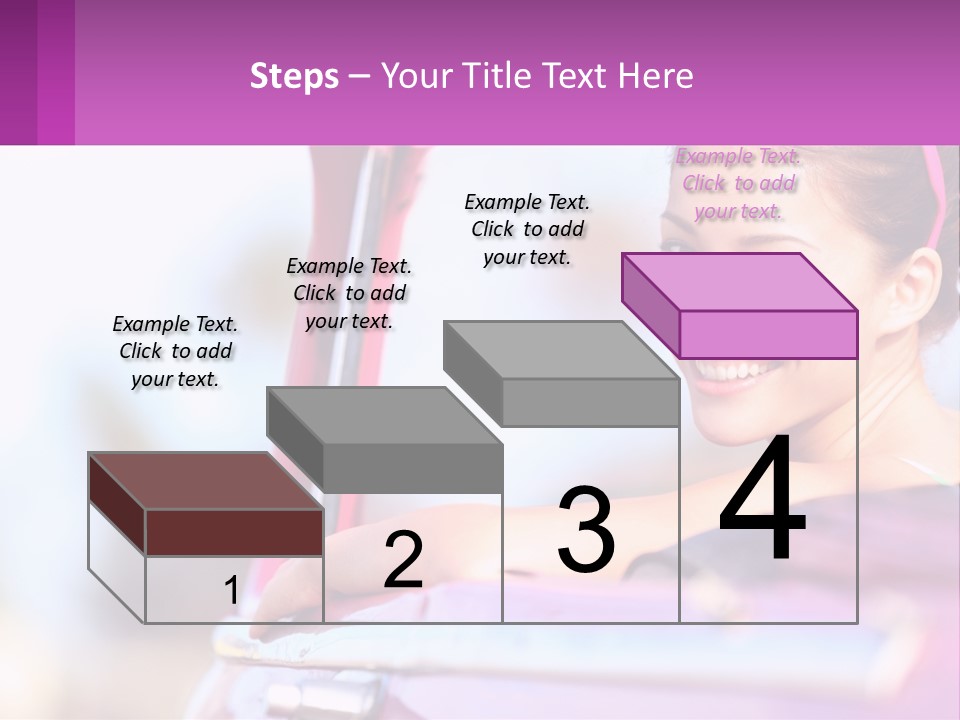 A Woman With Sunglasses Sitting In A Pink Car PowerPoint Template