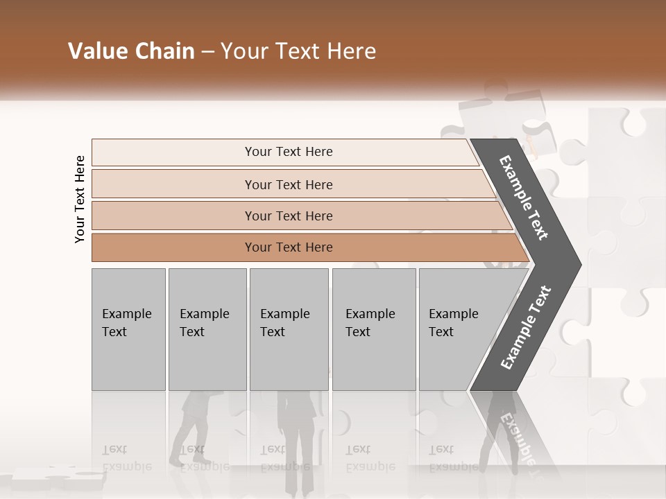A Group Of People Standing On Top Of A Puzzle Piece PowerPoint Template