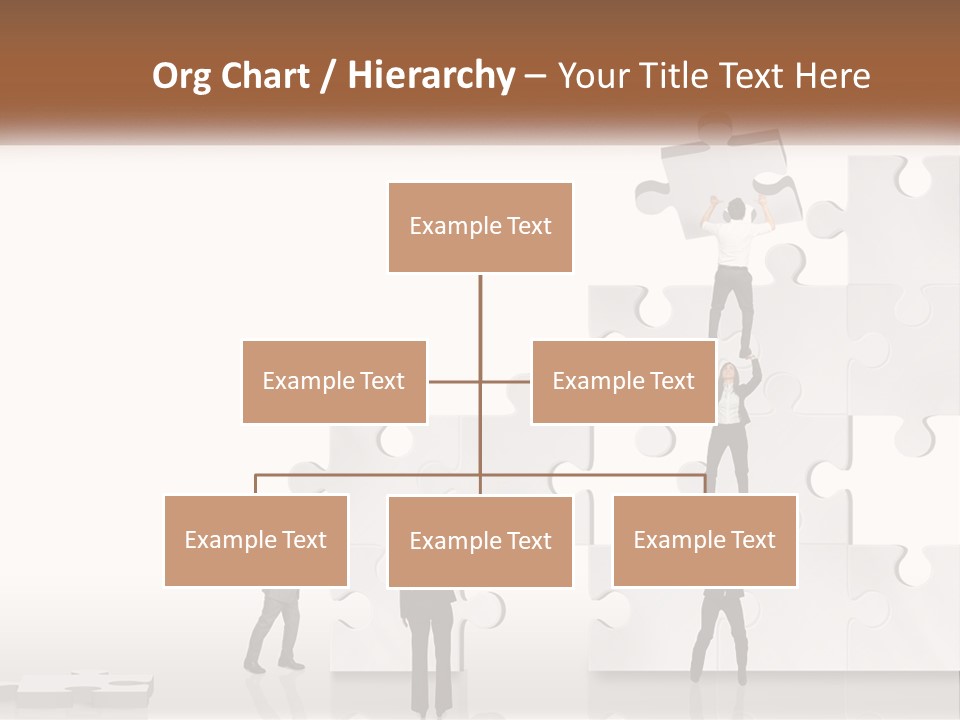 A Group Of People Standing On Top Of A Puzzle Piece PowerPoint Template