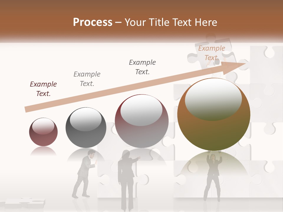 A Group Of People Standing On Top Of A Puzzle Piece PowerPoint Template