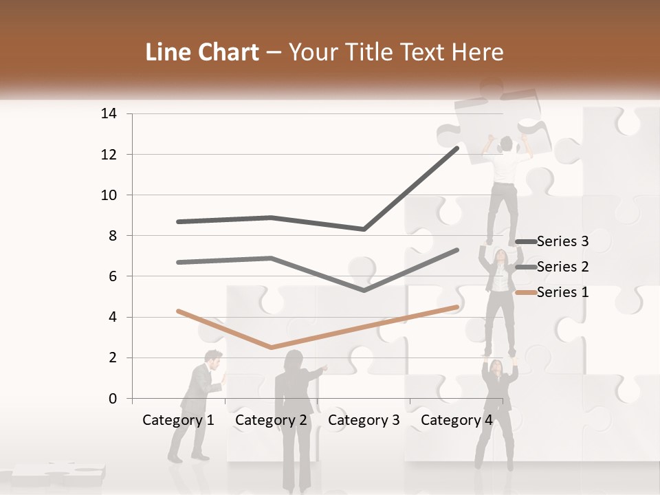A Group Of People Standing On Top Of A Puzzle Piece PowerPoint Template