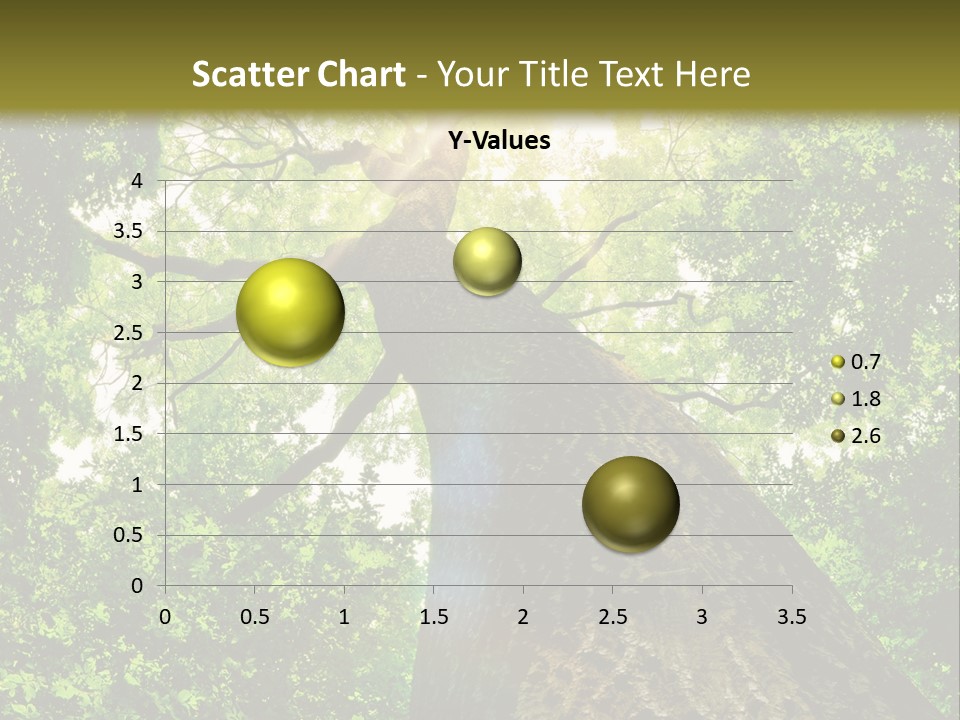 A Tree With The Sun Shining Through It PowerPoint Template