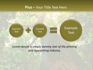 A Tree With The Sun Shining Through It PowerPoint Template