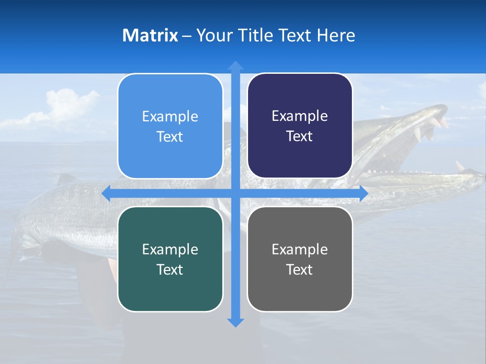 A Man Holding A Large Fish On A Boat PowerPoint Template