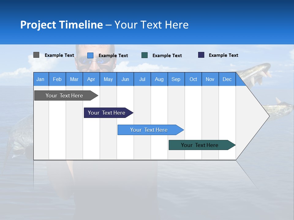 A Man Holding A Large Fish On A Boat PowerPoint Template