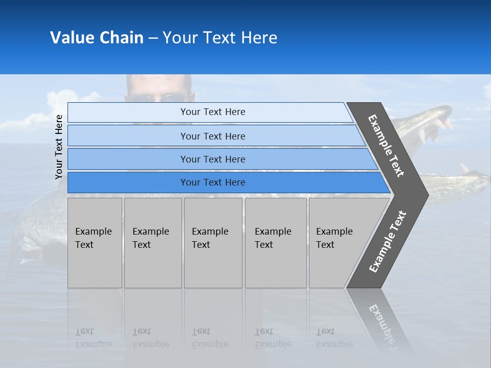 A Man Holding A Large Fish On A Boat PowerPoint Template