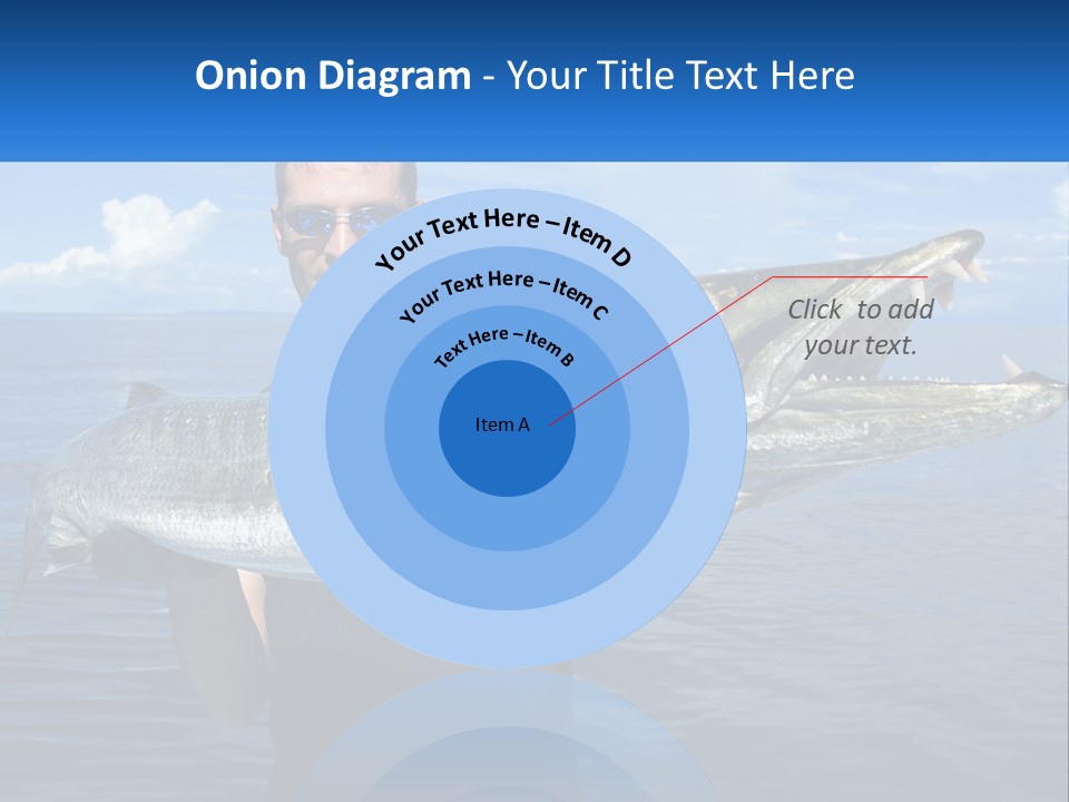 A Man Holding A Large Fish On A Boat PowerPoint Template