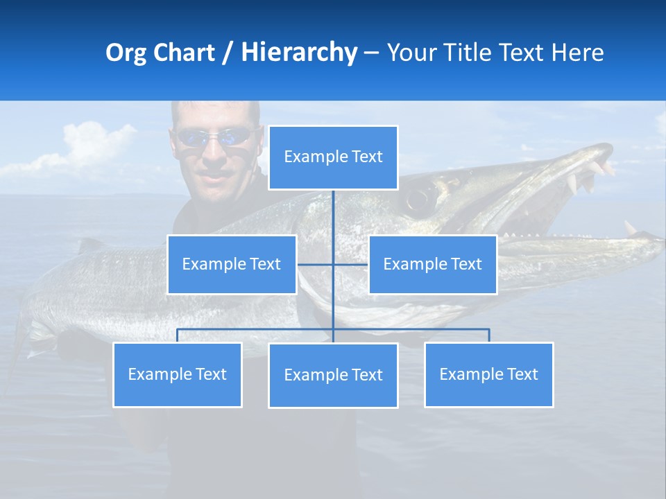 A Man Holding A Large Fish On A Boat PowerPoint Template