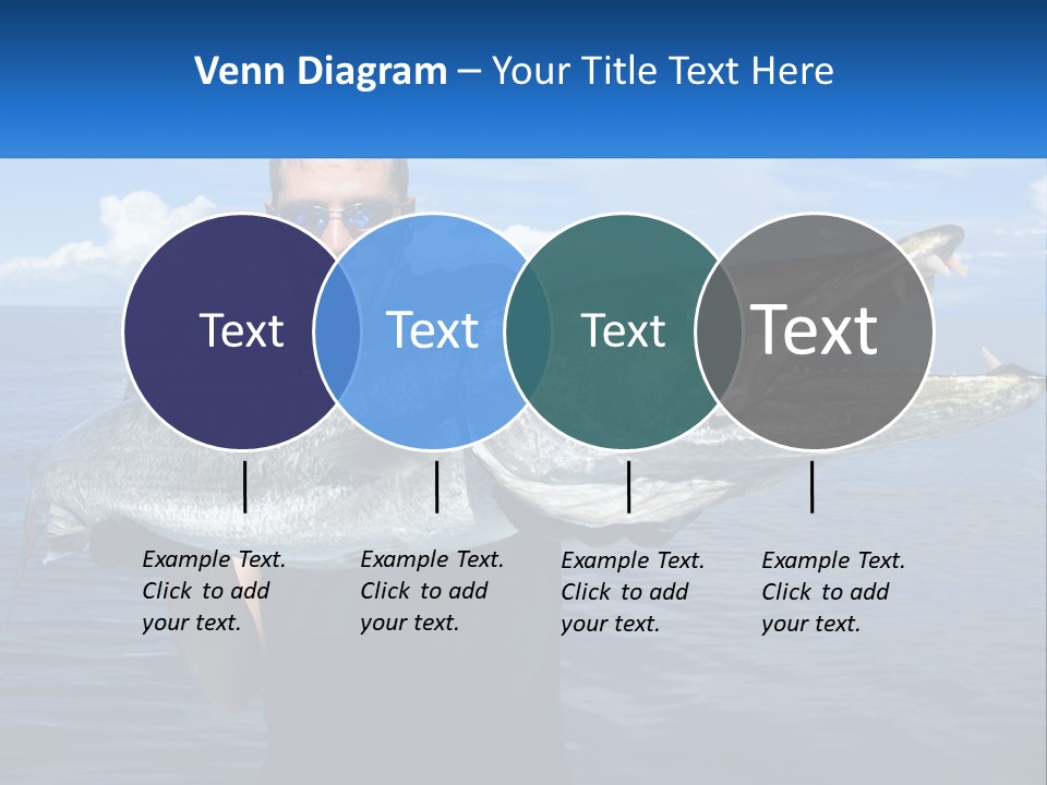 A Man Holding A Large Fish On A Boat PowerPoint Template
