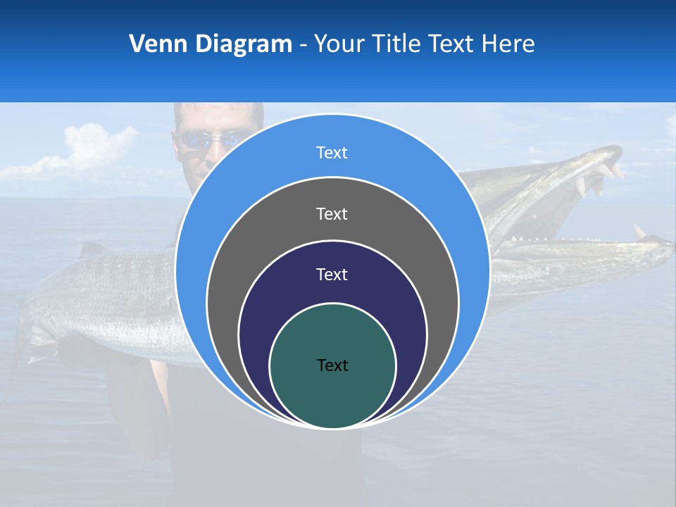 A Man Holding A Large Fish On A Boat PowerPoint Template