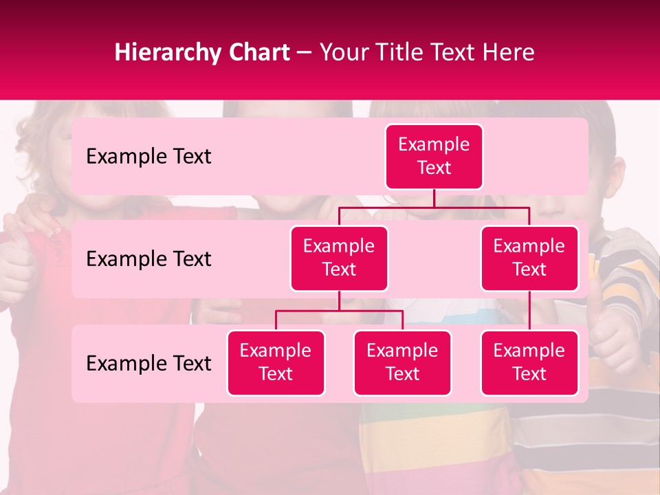 A Group Of Children Standing Next To Each Other PowerPoint Template