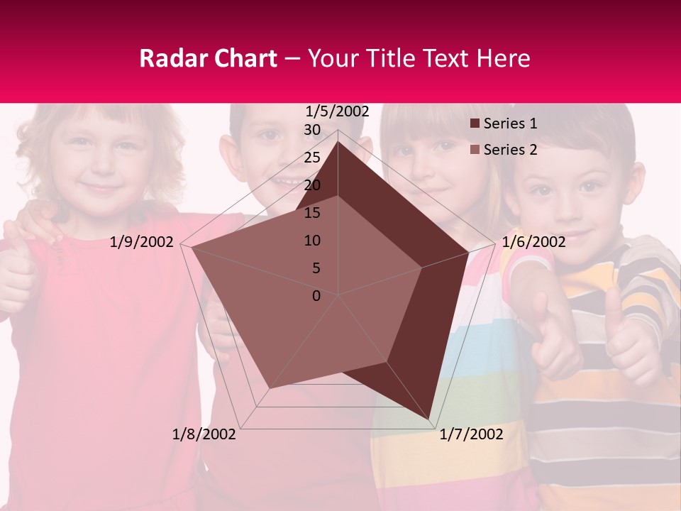 A Group Of Children Standing Next To Each Other PowerPoint Template