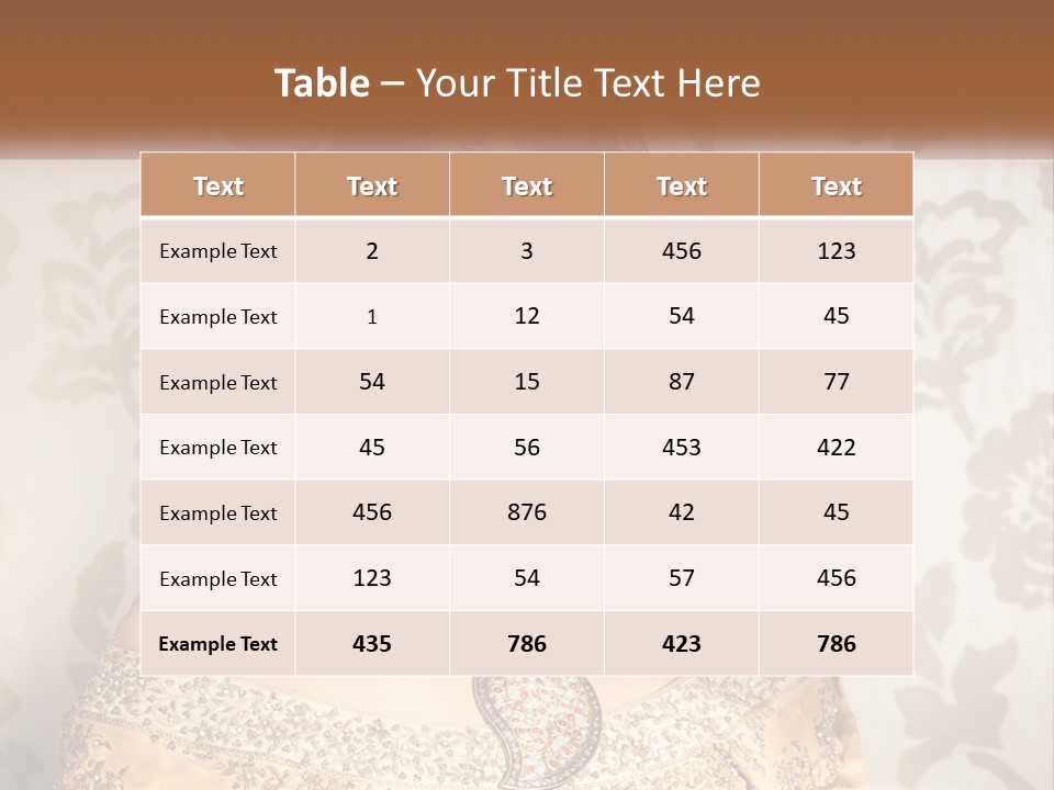 A Beautiful Woman In A Bridal Gown With A Veil On Her Head PowerPoint Template