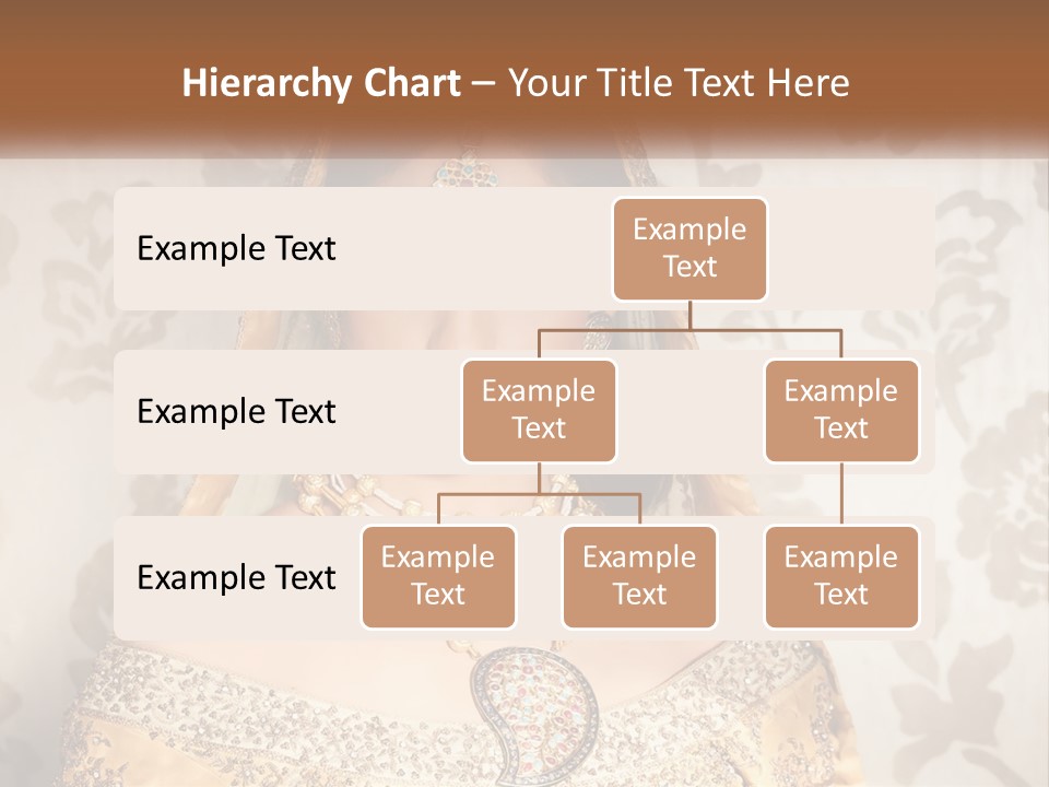 A Beautiful Woman In A Bridal Gown With A Veil On Her Head PowerPoint Template