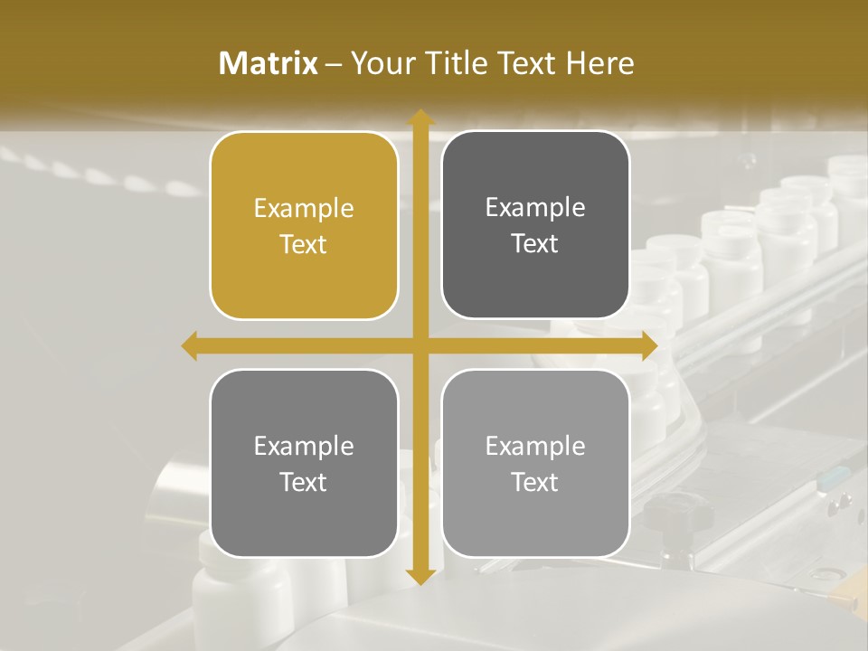 A Conveyor Belt Filled With Lots Of Plastic Cups PowerPoint Template