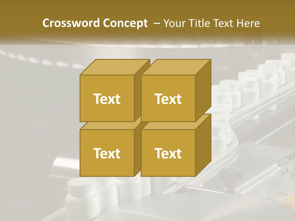 A Conveyor Belt Filled With Lots Of Plastic Cups PowerPoint Template