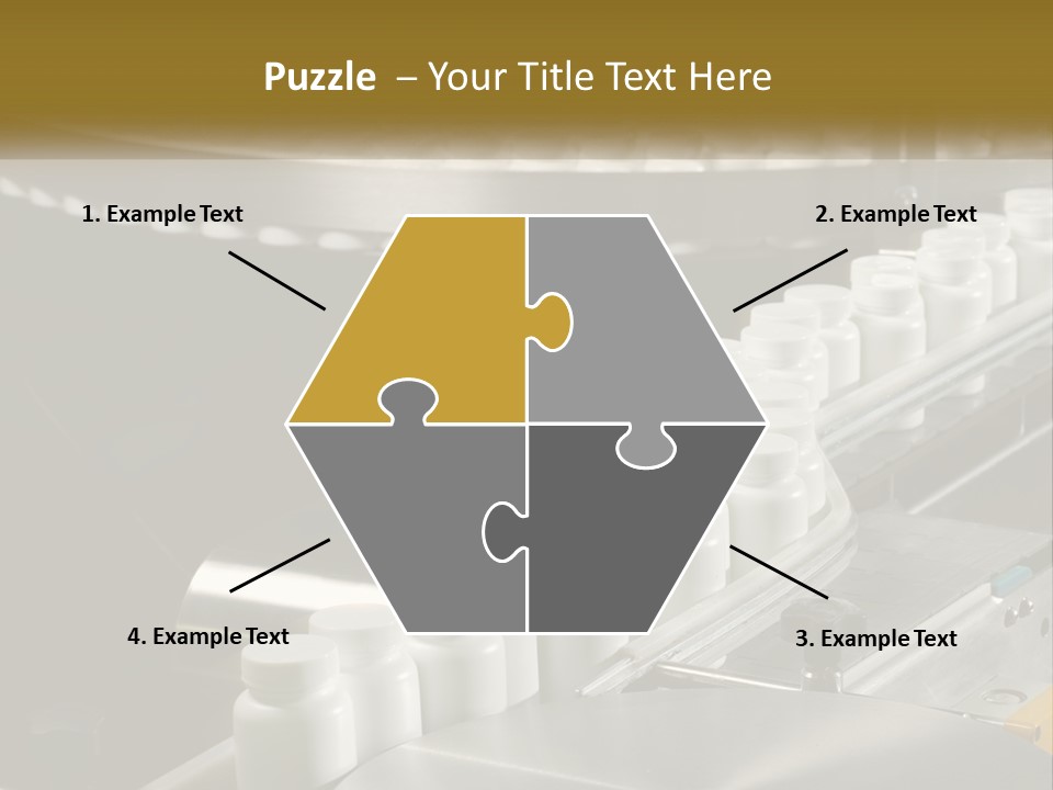 A Conveyor Belt Filled With Lots Of Plastic Cups PowerPoint Template