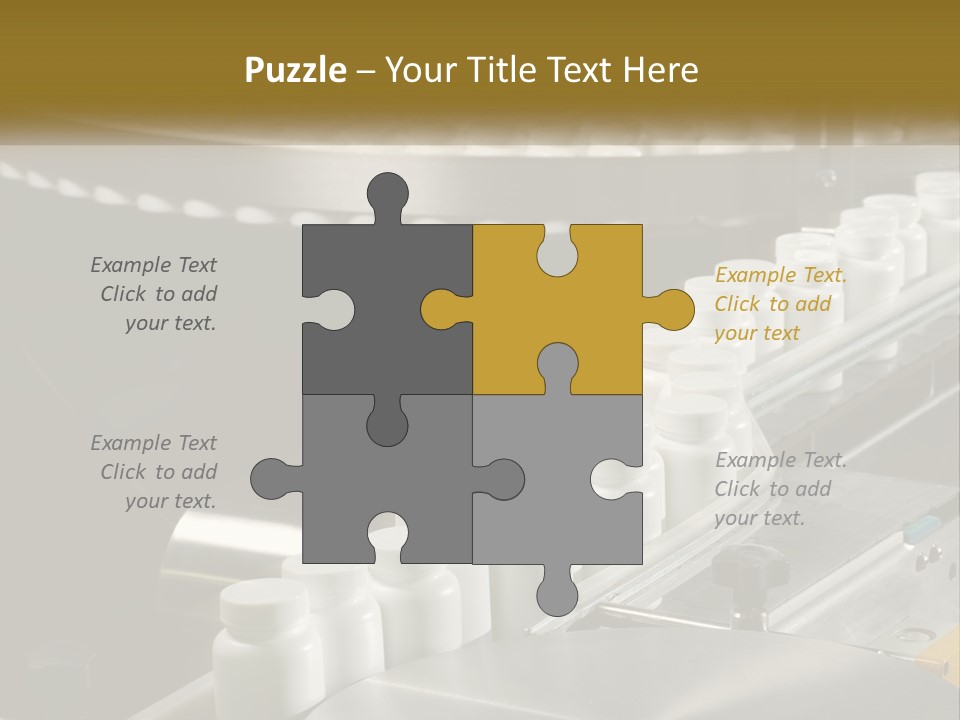 A Conveyor Belt Filled With Lots Of Plastic Cups PowerPoint Template