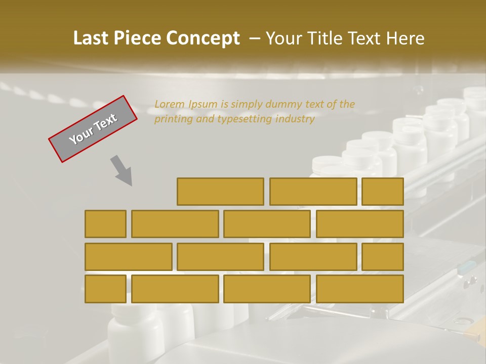 A Conveyor Belt Filled With Lots Of Plastic Cups PowerPoint Template