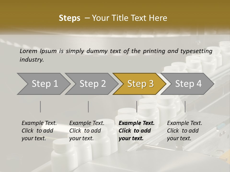 A Conveyor Belt Filled With Lots Of Plastic Cups PowerPoint Template
