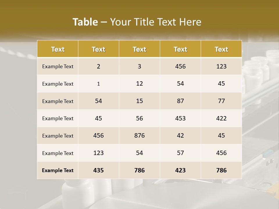 A Conveyor Belt Filled With Lots Of Plastic Cups PowerPoint Template