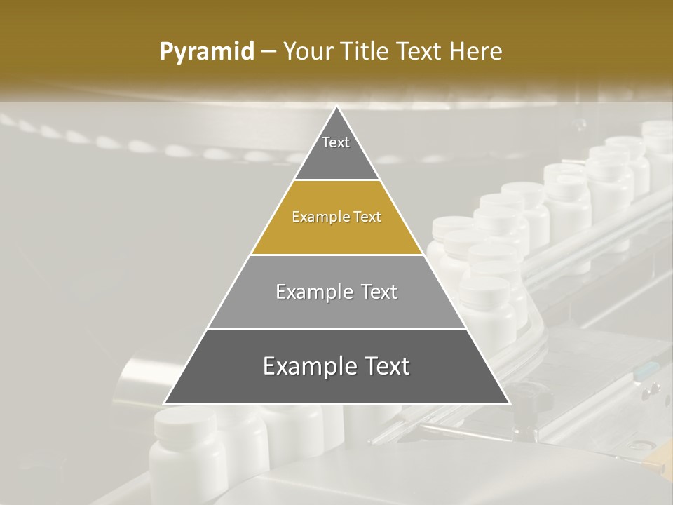 A Conveyor Belt Filled With Lots Of Plastic Cups PowerPoint Template