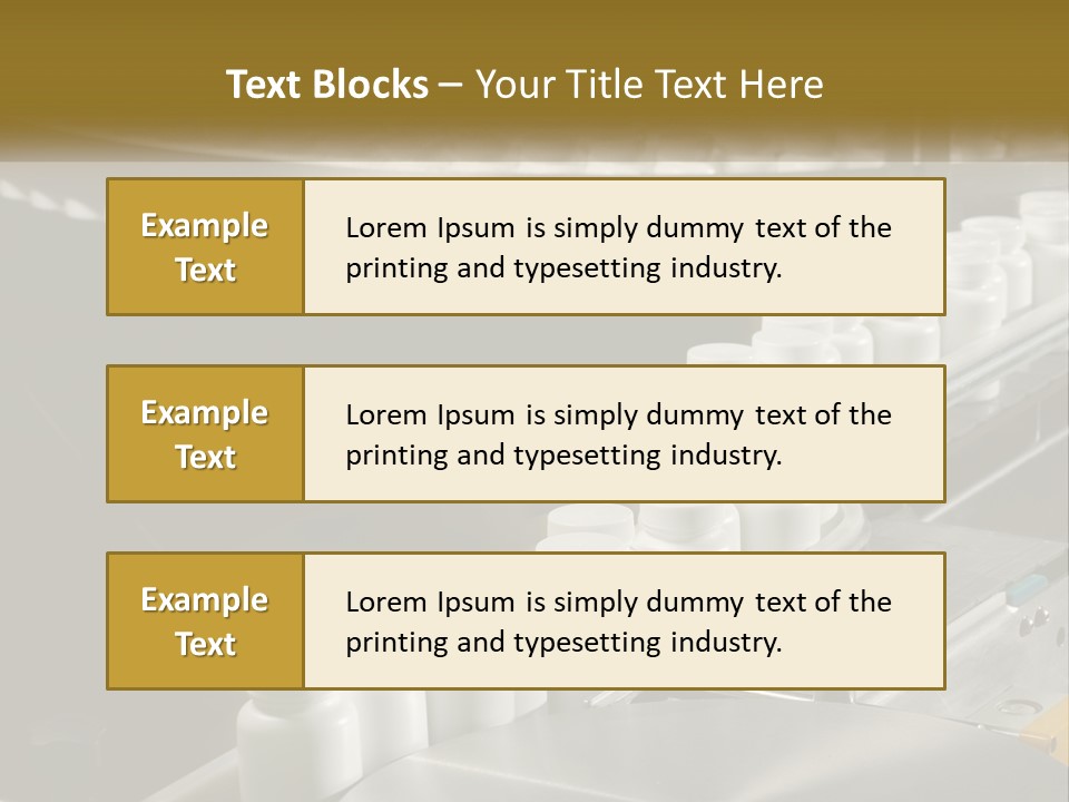 A Conveyor Belt Filled With Lots Of Plastic Cups PowerPoint Template