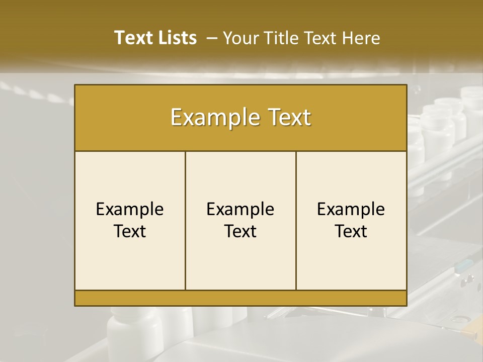 A Conveyor Belt Filled With Lots Of Plastic Cups PowerPoint Template