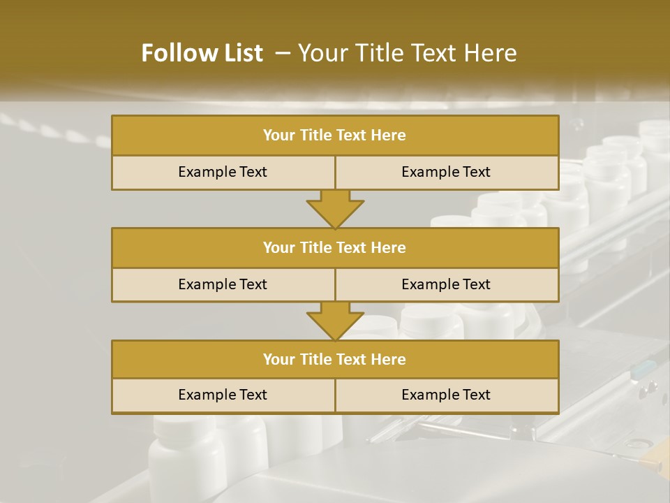 A Conveyor Belt Filled With Lots Of Plastic Cups PowerPoint Template