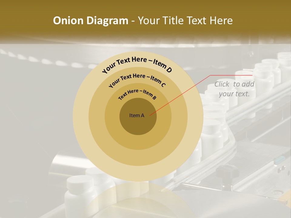 A Conveyor Belt Filled With Lots Of Plastic Cups PowerPoint Template