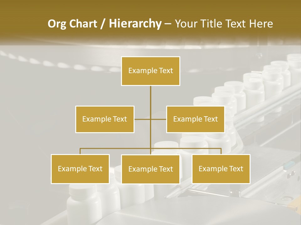 A Conveyor Belt Filled With Lots Of Plastic Cups PowerPoint Template