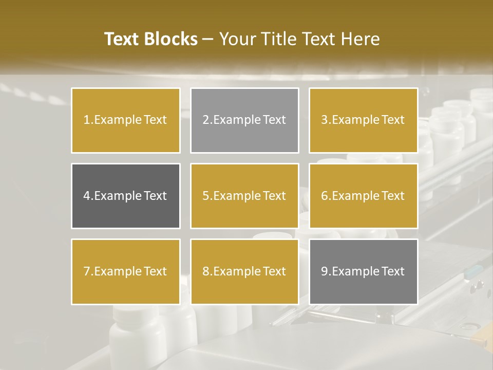 A Conveyor Belt Filled With Lots Of Plastic Cups PowerPoint Template