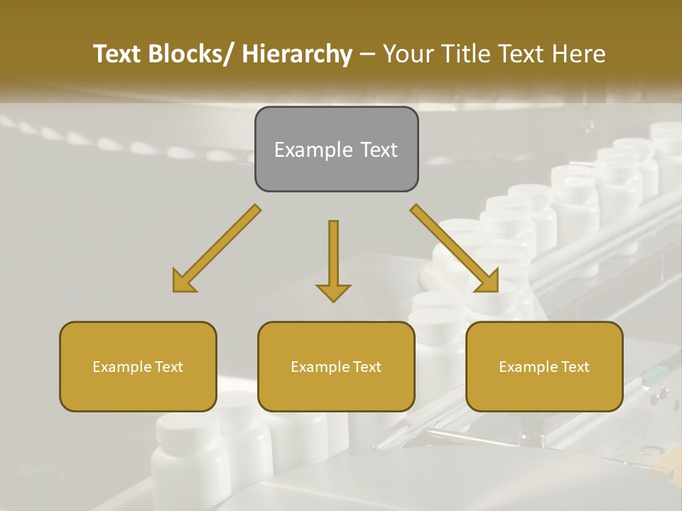 A Conveyor Belt Filled With Lots Of Plastic Cups PowerPoint Template