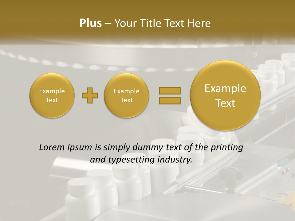 A Conveyor Belt Filled With Lots Of Plastic Cups PowerPoint Template