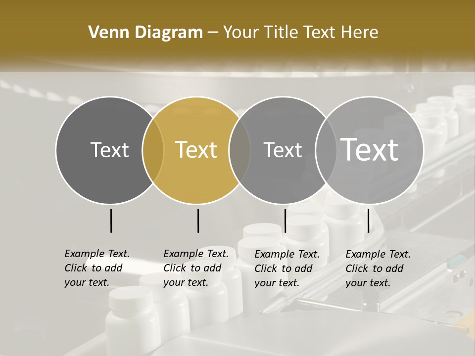 A Conveyor Belt Filled With Lots Of Plastic Cups PowerPoint Template
