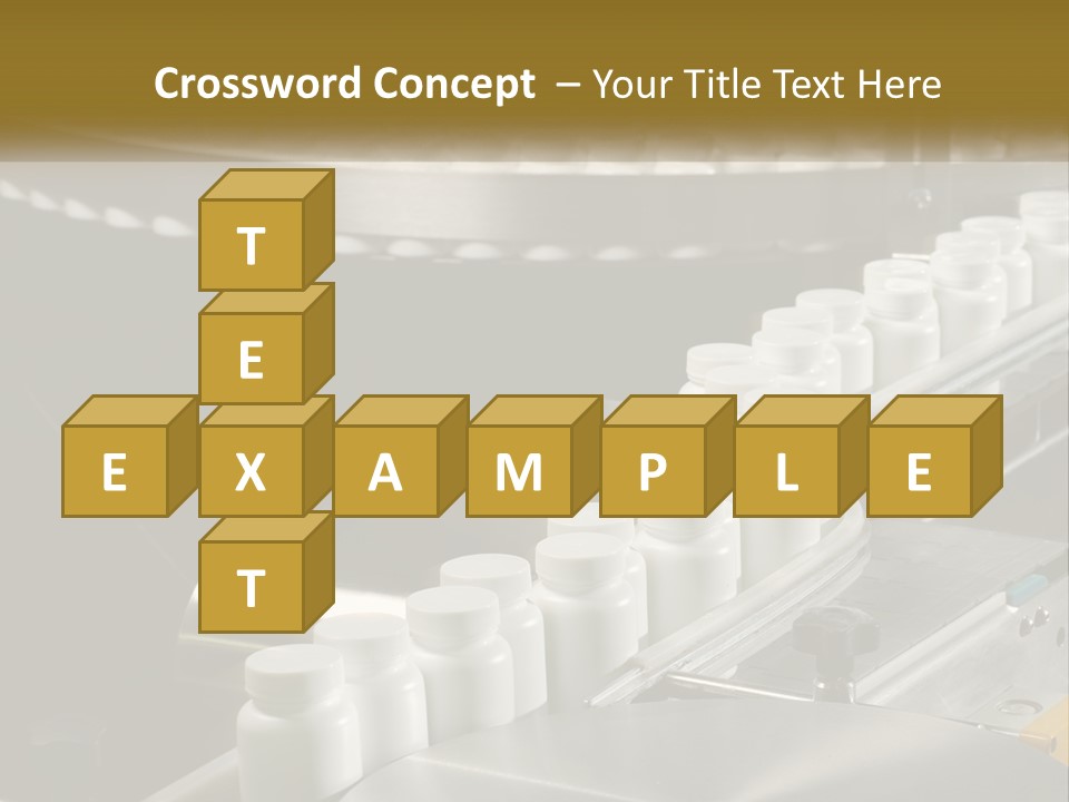 A Conveyor Belt Filled With Lots Of Plastic Cups PowerPoint Template