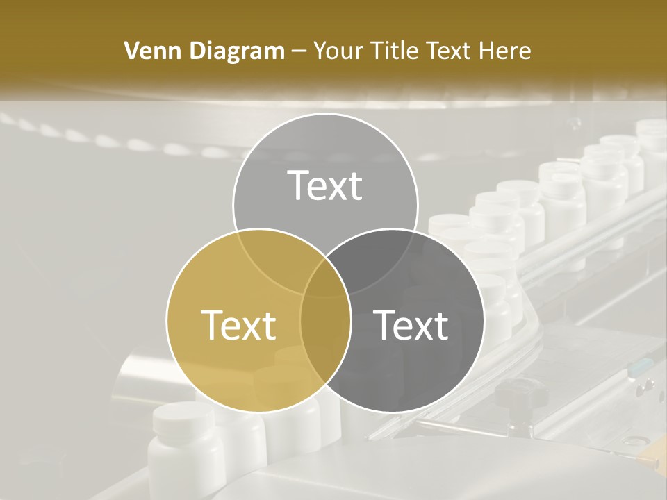 A Conveyor Belt Filled With Lots Of Plastic Cups PowerPoint Template