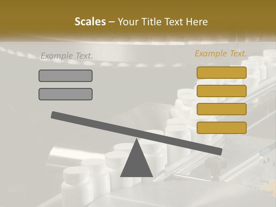 A Conveyor Belt Filled With Lots Of Plastic Cups PowerPoint Template