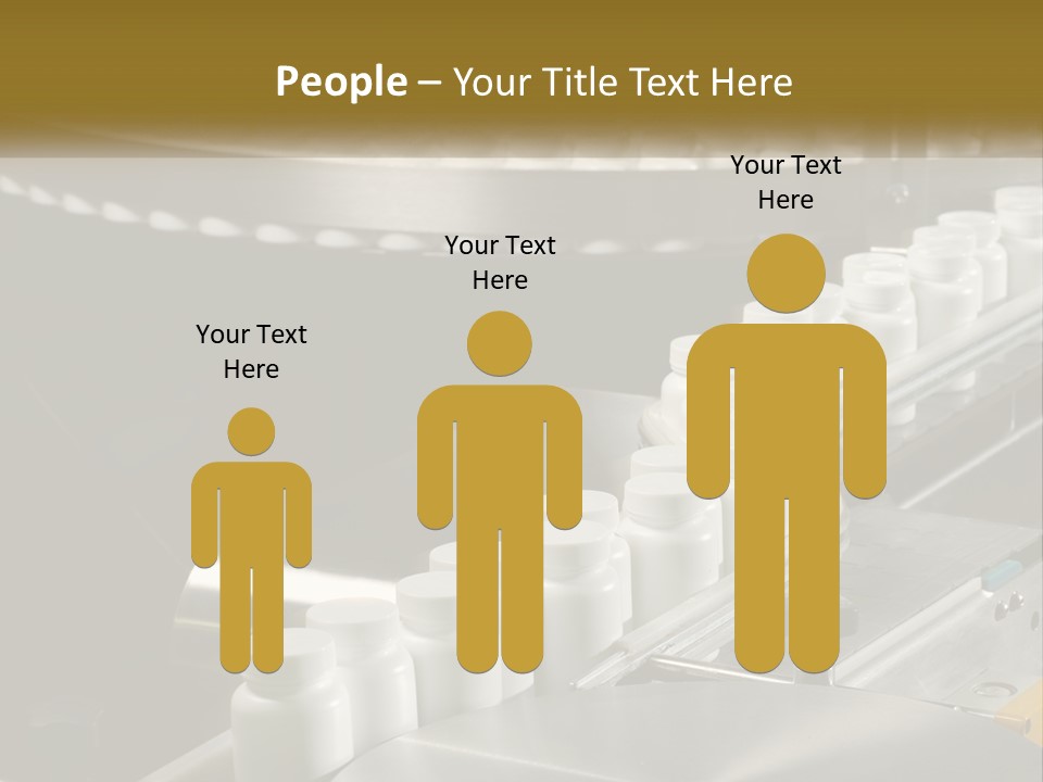 A Conveyor Belt Filled With Lots Of Plastic Cups PowerPoint Template