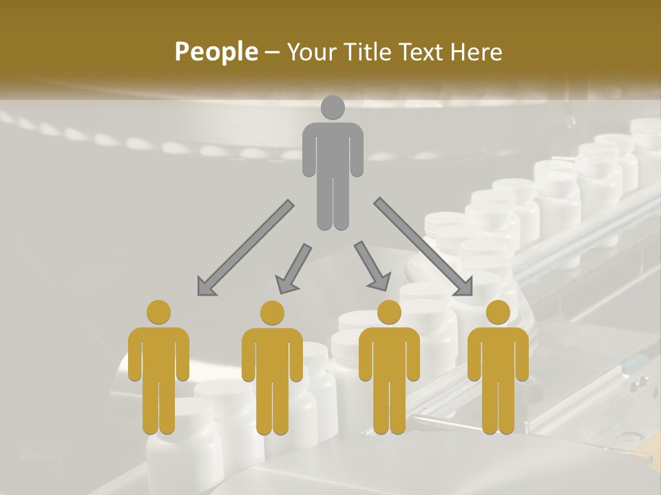 A Conveyor Belt Filled With Lots Of Plastic Cups PowerPoint Template