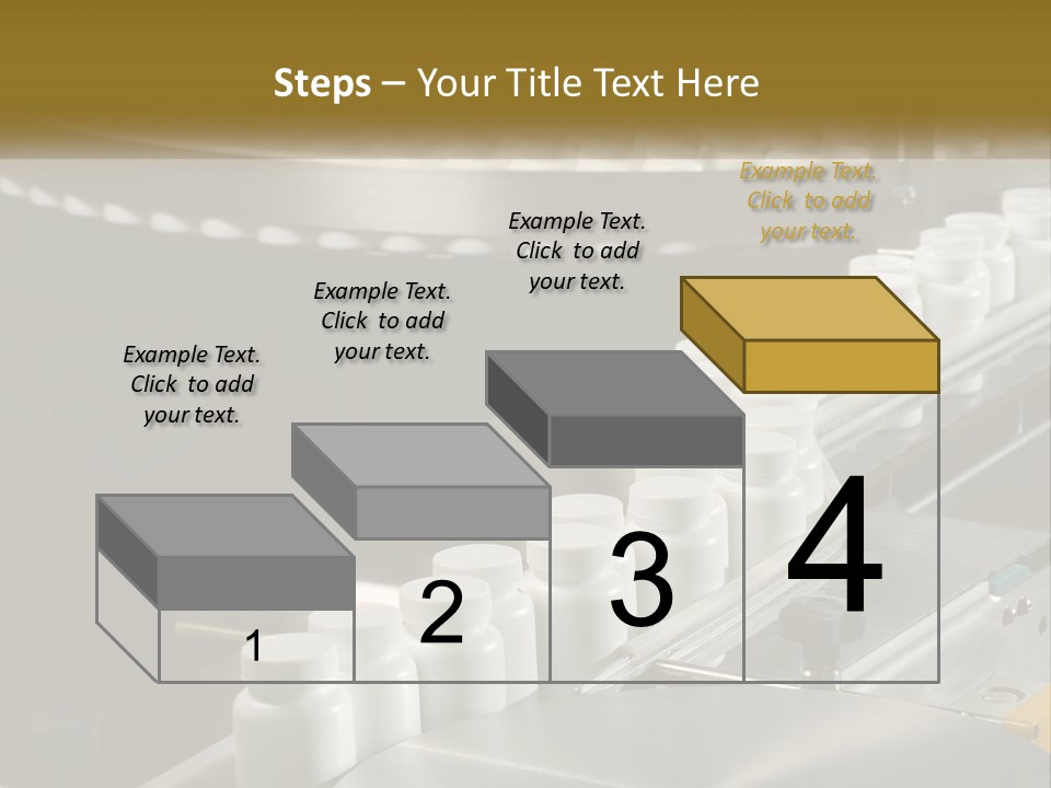 A Conveyor Belt Filled With Lots Of Plastic Cups PowerPoint Template