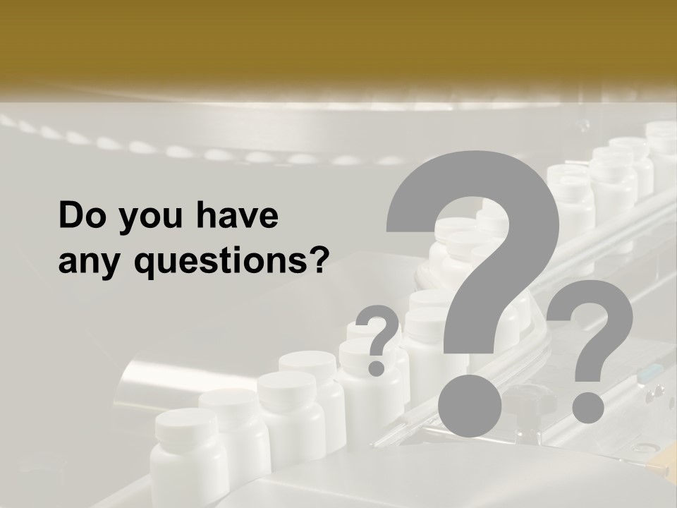 A Conveyor Belt Filled With Lots Of Plastic Cups PowerPoint Template